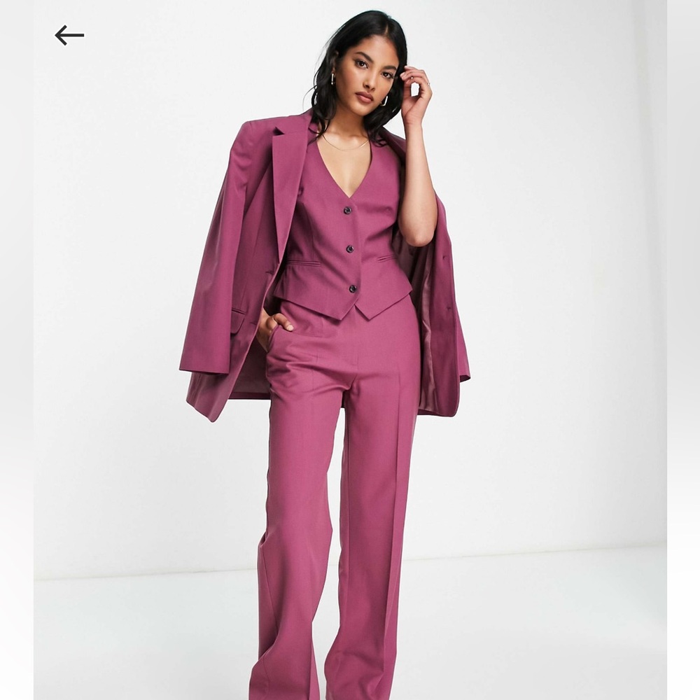 Halter  Buttoned Vest and Pant Set